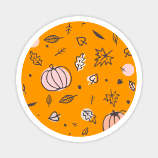 Fall Autumn Pattern Magnet